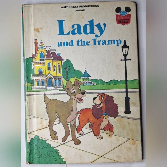 Walt Disney's Lady and The Tramp 1981 first American Edition Grolier Book Club - Picture 1 of 6